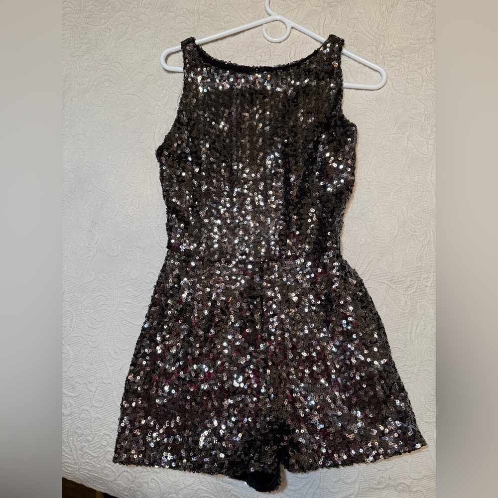 BB Dakota Black Sequin Romper